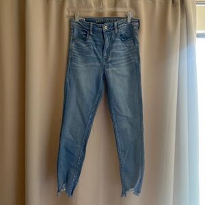 american eagle light wash jeans new size 6 regular